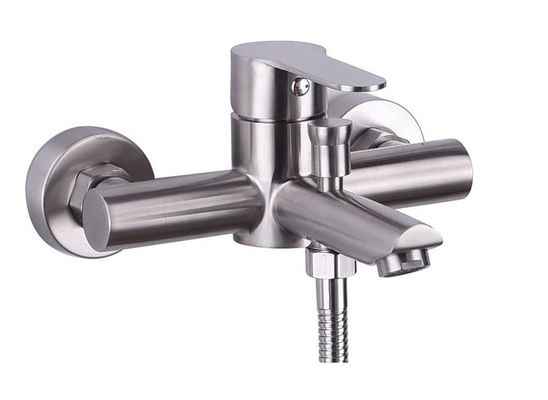 Contemporâneo de prata do torneira do banheiro de Luster Stainless Steel Hot Cold