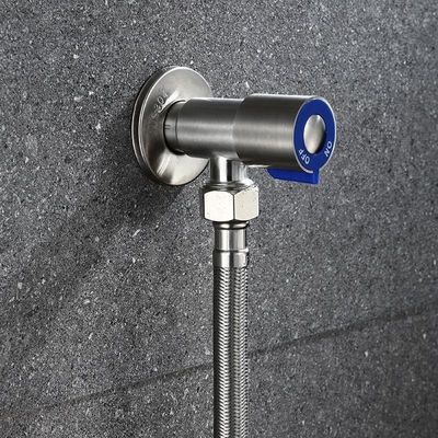 Vida mais longa escovada resistência de válvula de ângulo do banheiro da antioxidação do ácido e do alcaloide da resistência de corrosão