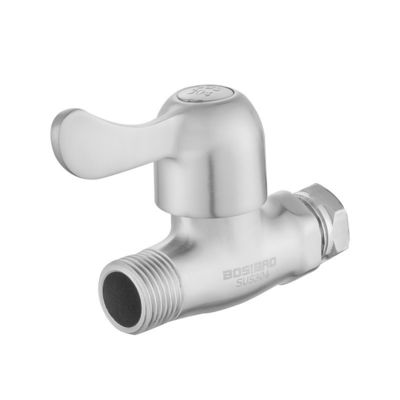 Válvula de ângulo de aço inoxidável ácida de lustro do chuveiro da válvula de ângulo do banheiro da resistência do alcaloide