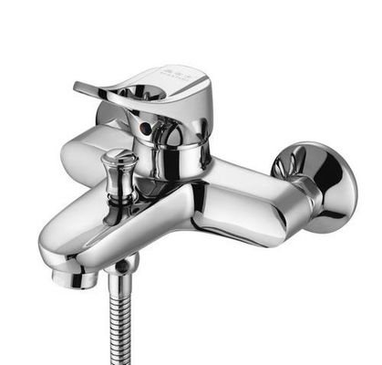 Tubina de banho de aço inoxidável de disco de cerâmica com alcance de boca de 5,5 polegadas