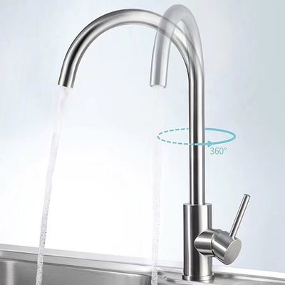 Torneira fria resistente da bacia do alcaloide resistente aos ácidos a única pode girar 360