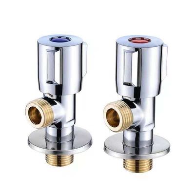 Superfície lustrada preservativa da válvula branca prateada de Luster Stainless Steel Bathroom Angle
